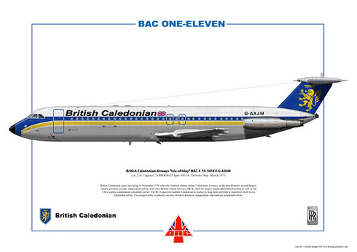 British Caledonian Airways Isle of Islay BAC-1-11 Series 501EX G-AXJM