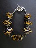 Tiger Stripes Glass Bead Bracelet