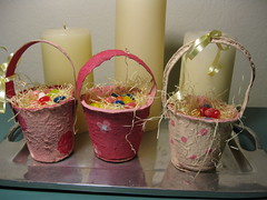 Mini Easter Baskets from Peat Pots