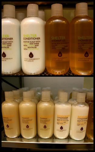 COMO Group haircare and bath products