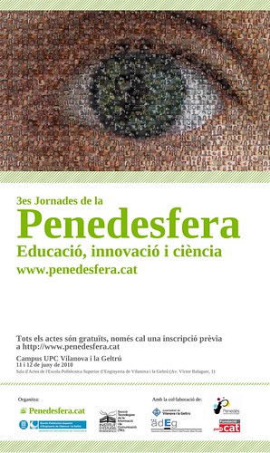 Cartell 3es Jornades de la Penedesfera: "Educació, Innovació i Ciència"
