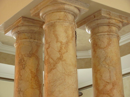 Faux Finishing Marble Columns