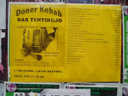 Doner Kebab Tentirujo Reinosa Cantabria