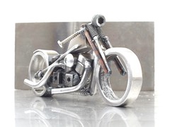 Sportster Evo nuts and bolts motorcycle sculpture
