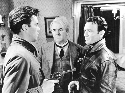 Dirk Bogarde, Joseph Tomelty and John Mills in The Gentle Gunman