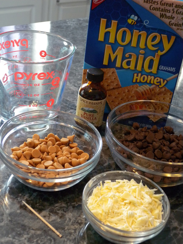 Choco-Peanut Butter Bark - Ingredients