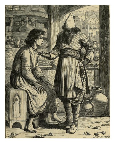 019-Hassan Bedreddin y el pastelero-T. Dalziel-Dalziel's Illustrated Arabian nights' entertainments (1865)