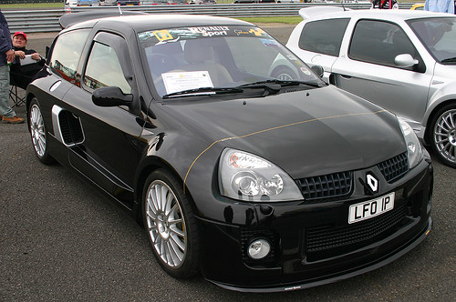 Black Renault Clio Modified. Renault Clio Sport - Black