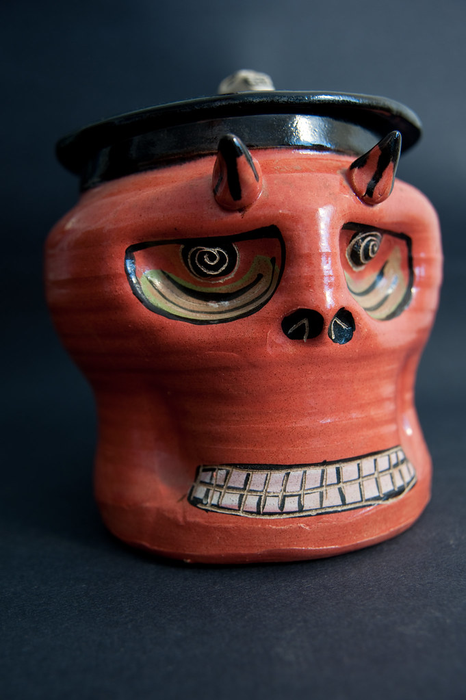 Jan 2 - Devil Head Skull Cookie Jar