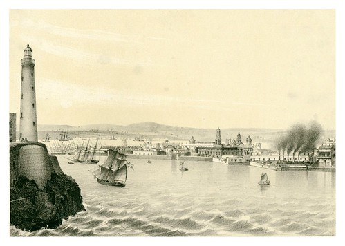 003-La Habana desde la entrada del puerto-Álbum pintoresco de la Isla de Cuba- 1853