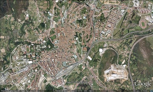 Santiago de Compostela (from Google Earth)