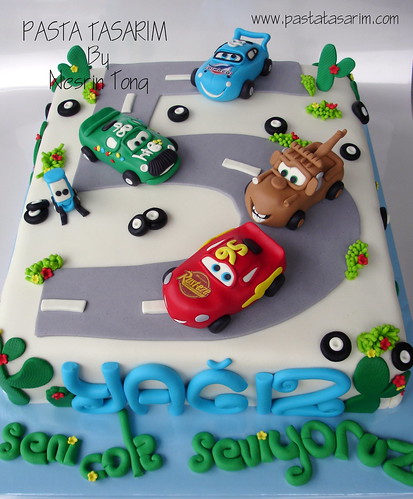  CARS BIRTHDAY CAKE - YAĞIZ