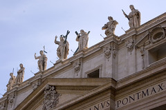 Statues Above St. Peter's