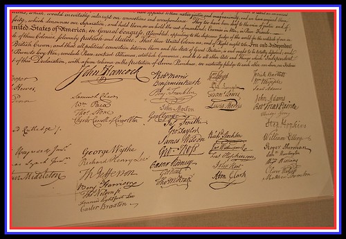 declaration of independence signatures. Entire Text of the Declaration