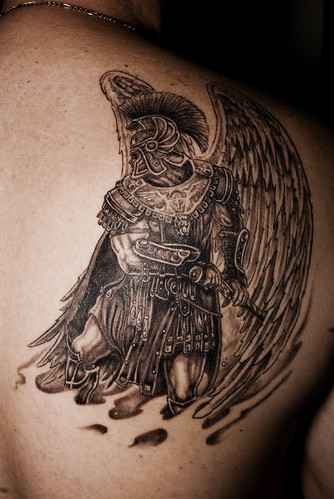 Arch Angel tattoo by Donald Purvis 