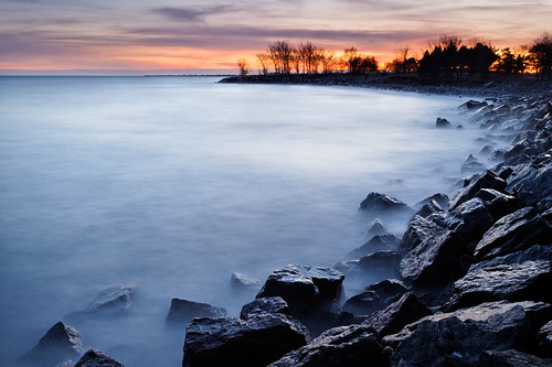 フリー画像|自然風景|海岸の風景|海の風景|夕日/夕焼け/夕暮れ|カナダ風景|フリー素材|