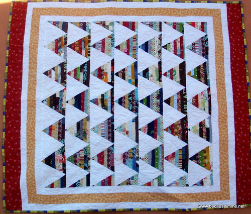 triangle strip quilt