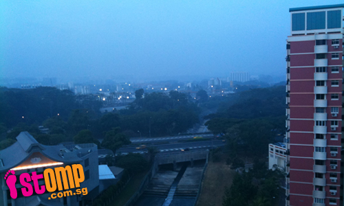  The haze is back at Pasir Ris