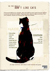 Poster: So you really don't like cats