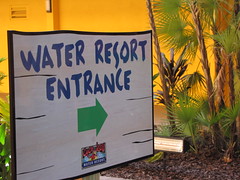 Coco Key Water park entrance sign