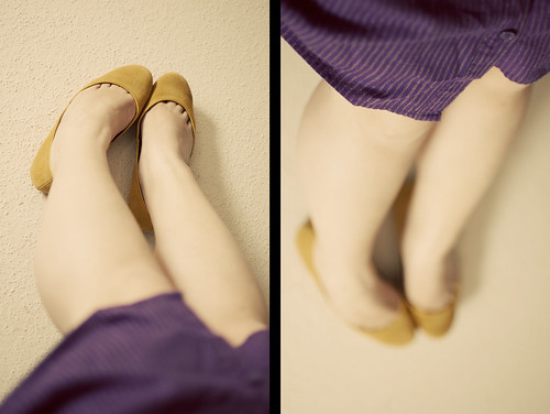 shoes & dress diptych