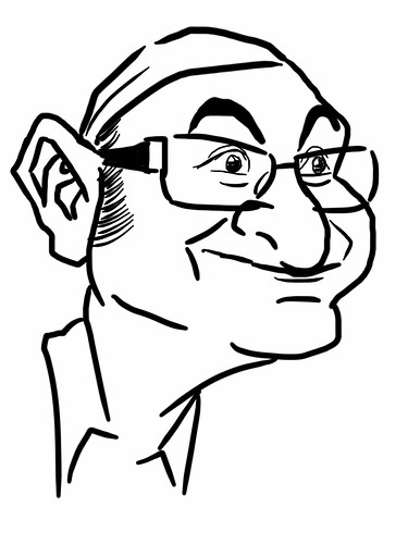 digital caricature of Tuncay Erol - 2