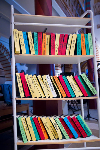 bookshelf of language