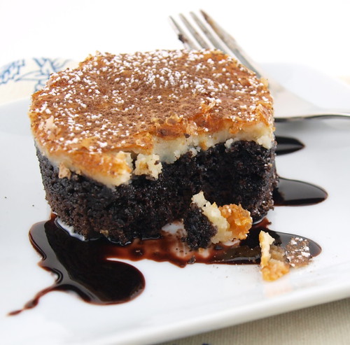 Black and White Gooey Butter Cake