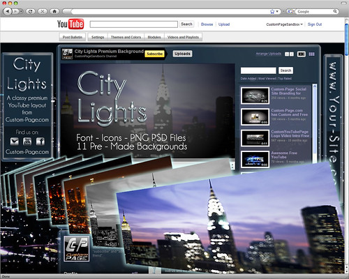 city lights background. City Lights Premium YouTube
