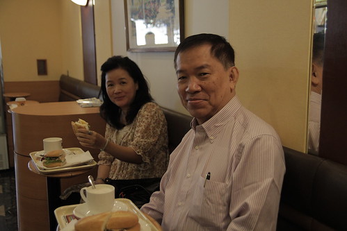 Mom and Dad at Doutor Coffee