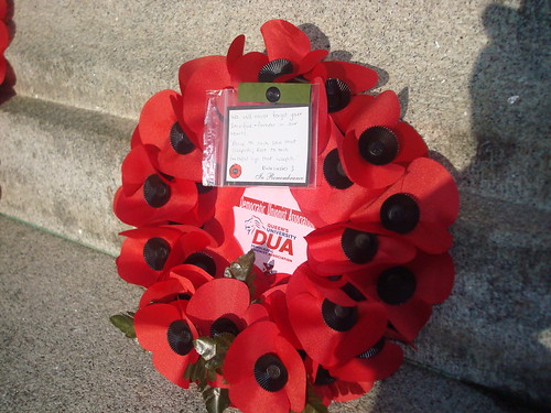 Wreath laid on behalf of the DUA