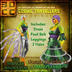 3DCC-The Stringer Mausoleum-Dress in Green