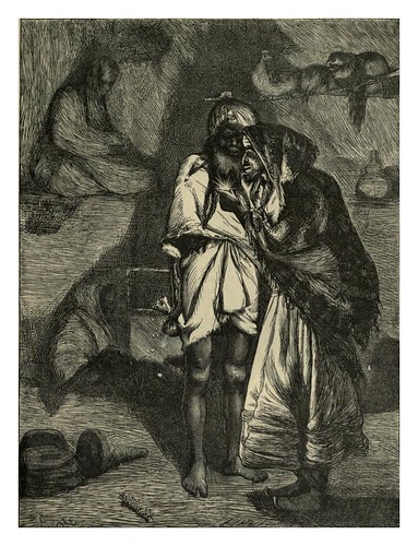 014-El Judio examina el diamante-A.B. Hougston-Dalziel's Illustrated Arabian nights' entertainments (1865)