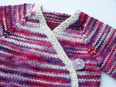 Be Mine SMSS Kimono - MM A Year and a Day BFL Aran 0-6mo Size OPTIONAL Sm. Longies in PINK