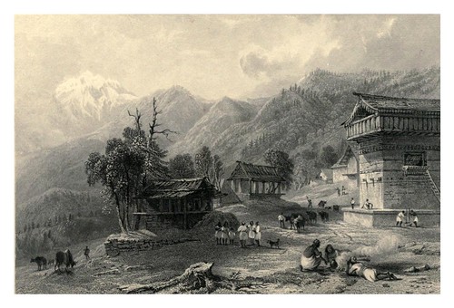011-Pueblo de Khandoo en el ascenso al Choor-The Indian empire history, topography….1858-Emma Roberts