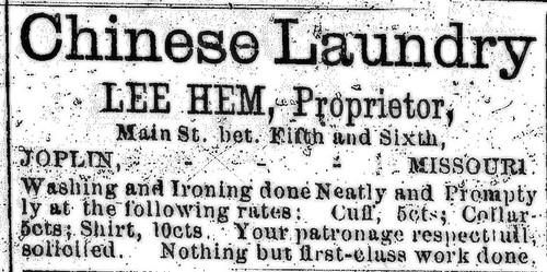 Ad for Chinese Laundry