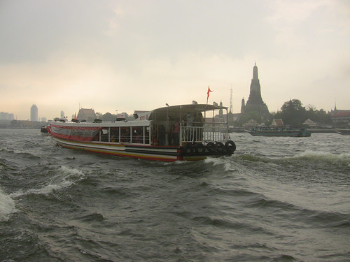 Bangkok boat, river scene