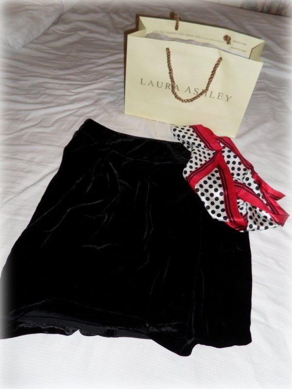 Laura Ashley velvet skirt