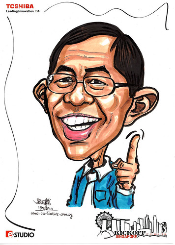 Caricature of Benny Ong