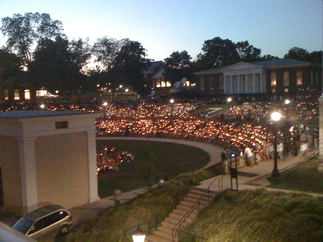 Candlelight Vigil for YEARDLEY LOVE at UVa