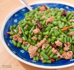 Spicy Minced Pork with Sour String Beans