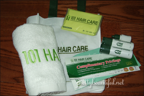 haircare kit from 101 hair care centre