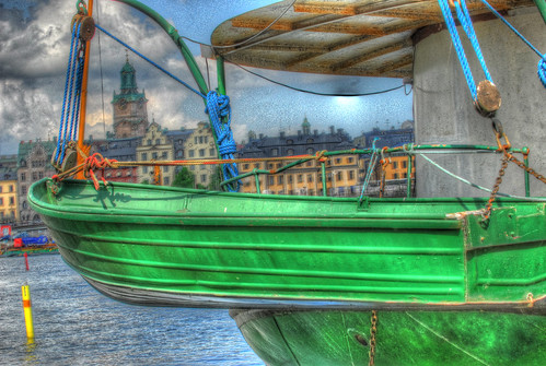 A Green Boat HDR