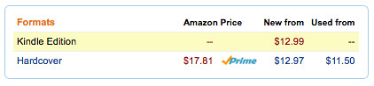 Harper Collins Kindle Prices vs Print