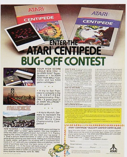 Centipede para Atari (1981)