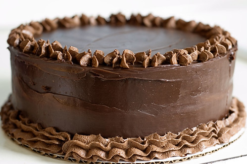 intense deep chocolate cake
