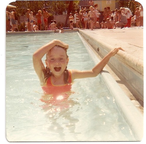 Disneyland Hotel Pool. 1974 Disneyland Hotel pool