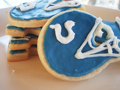 football shaped cook's illustrated butter cookies (super bowl) - New Orleans Saints & Indianapolis Colts - 87