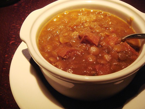 lentil stew with foie gras