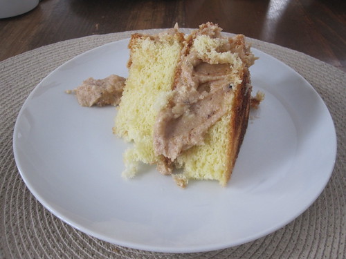 cake with chestnut icing